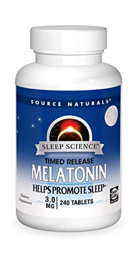 Source Naturals Sleep Science Melatonin 3 mg Helps Promote Sleep - 240 Time Release Tablets