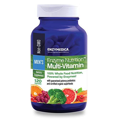 Enzymedica, Enzyme Nutrition Men's Multivitamin, Supports Immune and Heart Health, 120 Capsules