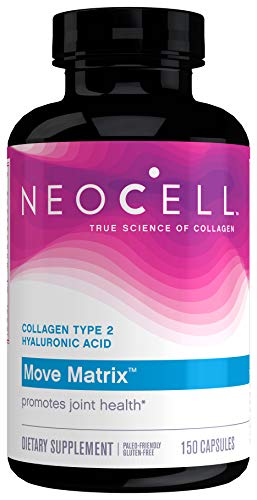 NeoCell Move Matrix, Type 2 Hydrolyzed Collagen, Promotes Joint Health, 150 Capsules (Package May Vary)