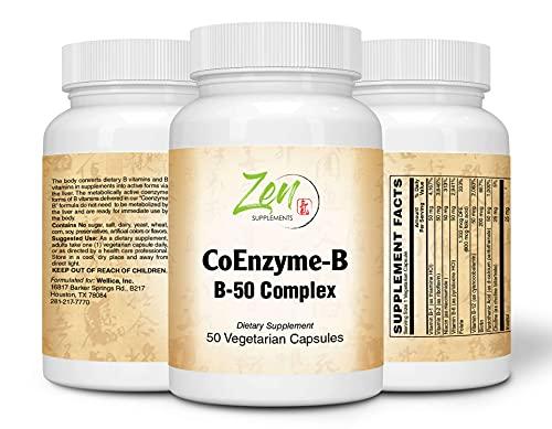 Complete B-Complex 50 - Full-Spectrum B Vitamin Supplement with Folic Acid, Biotin, Coenzyme B Complex- for Immune & Cardio Health, Energy Metabolism – 50 VCaps