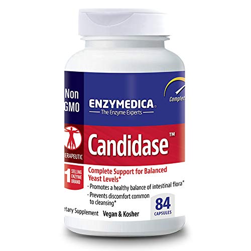 Enzymedica, Candidase, 84 Capsules, Enzyme Supplement to Support Balanced Yeast Levels and Digestive Health, Vegan, 42 Servings