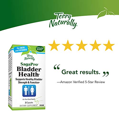 Terry Naturally SagaPro Bladder Health - 30 Capsules - 100 mg Angelica Archangelica - Bladder Strength & Function Support for Men & Women - Non-GMO, Gluten Free - 30 Servings