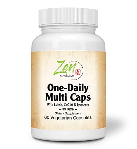 High Potency Multimineral & Daily MultiVitamin Without Iron - Lutein, B6 Vitamins, Super B Complex - Support Overall Well-Being with These Pure MultiVitamins - 60 VegCap Immunity Vitamins for Adults
