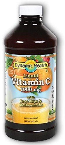 Dynamic Health Laboratories Citrus Vitamin C 1000 mg Liquid with Rose Hips, 16 Fluid Ounce - Vitamins Emporium