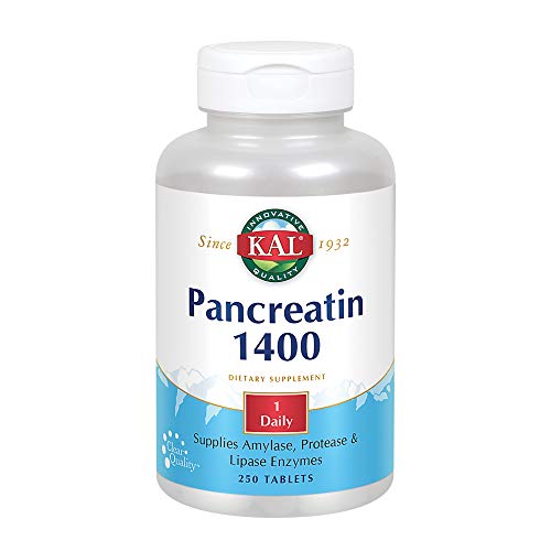 KAL 1400 Mg Pancreatin Tablets, 250 Count