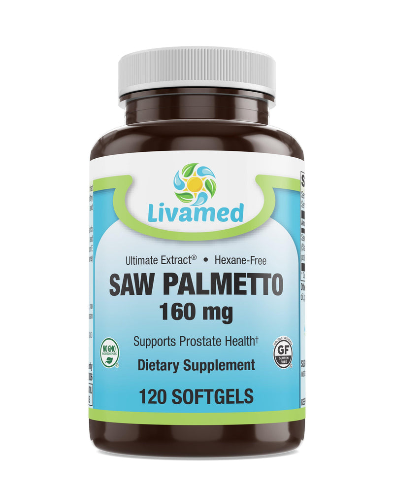 Livamed - Saw Palmetto 160 mg Softgels 120 Count - Vitamins Emporium
