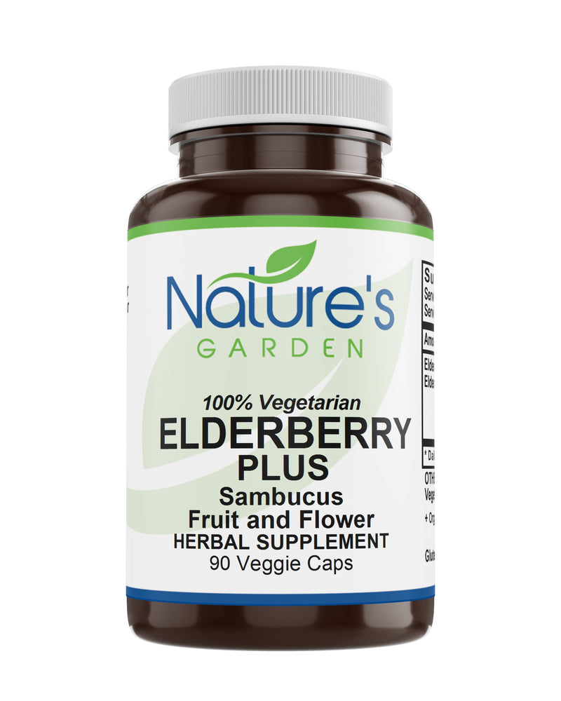 Elderberry Plus (Sambucus)  - 90 Veggie Caps