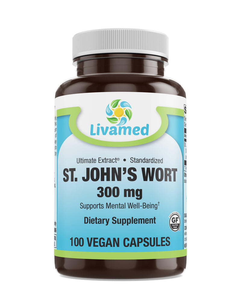 Livamed - St. John's Wort 300 mg Veg Caps 100 Count - Vitamins Emporium
