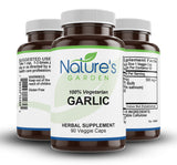 Garlic - 90 Veggie Caps with 500mg Organic Garlic Allium Sativum