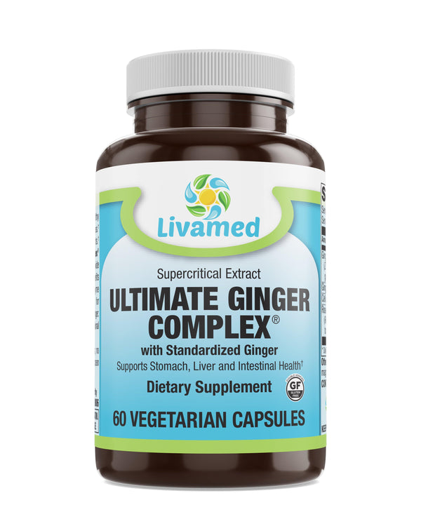 Livamed - Ultimate Ginger Complex® with Standardized Ginger Veg Caps 60 Count - Vitamins Emporium