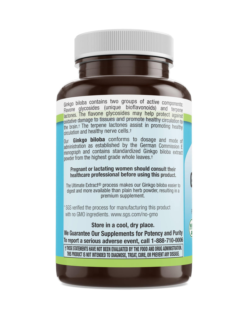 Livamed - Ginkgo Biloba 60 mg Veg Caps 120 Count - Vitamins Emporium