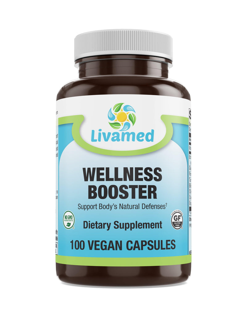 Livamed - Wellness Booster - Herbal Immune Veg Caps 100 Count - Vitamins Emporium