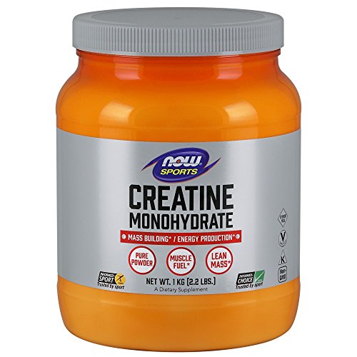 NOW Sports Nutrition, Creatine Monohydrate Powder, Mass Building*/Energy Production*, 2.2-Pound