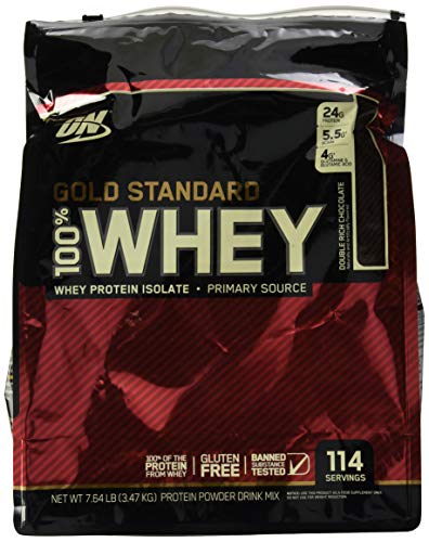 Optimum Nutrition Gold Standard 100% Whey, Double Rich Chocolate, 7.64 lb (3.47 kg)