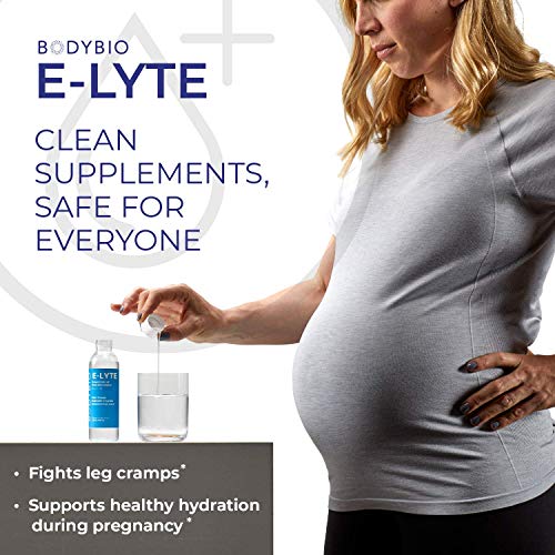 BodyBio - E-Lyte, Liquid Electrolyte - Sodium, Magnesium & Potassium for Rapid Natural Hydration - No Sugar or Additives - Keto Friendly Electrolyte for Rapid Dehydration Recovery - 16oz
