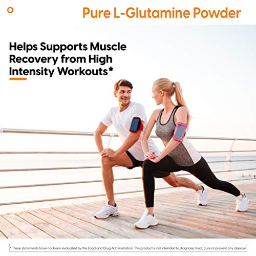 Doctor's Best Pure L-Glutamine Powder, Supports Muscle Mass, Strength & Post-Workout Recovery, Amino Acid, 300g