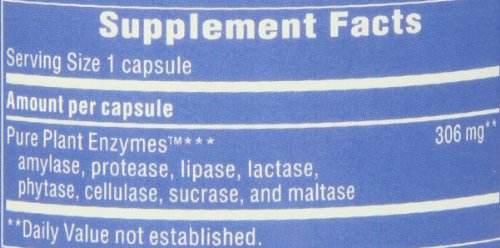 Enzymatic Therapy Nature’s Way CompleteGest Vegetarian Enzymes, Vegan, 180 Capsules (02440)