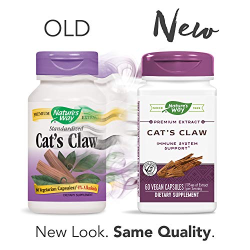 Nature's Way Standardized Cat's Claw Extract 175 mg per serving, 60 Capsules