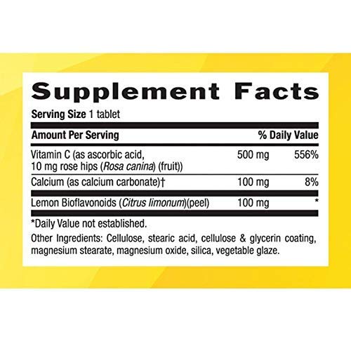 Country Life Buffered Vitamin C w/ 100 mg of Bioflavonoids 500 mg - 250 Tablets - Supports Immune Health - Gluten-Free