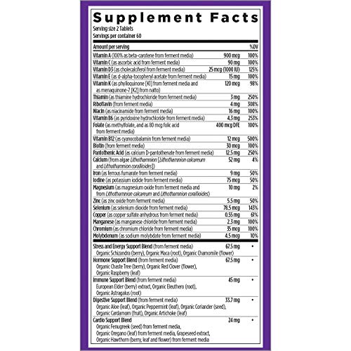 New Chapter Women's Multivitamin, Every Woman, Activated Women's Multi, Fermented with Probiotics + Iron + Vitamin D3 + B Vitamins + Organic Non-GMO Ingredients - 120 ct (Packaging May Vary)