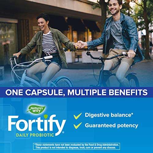 Nature's Way Fortify Targeted Care Digestive Complete, Probiotics & Enzymes, 20 Billion Active Cultures, 30 Capsules