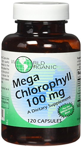 World Organics 100 mg Mega Chlorophyll, 120 Count