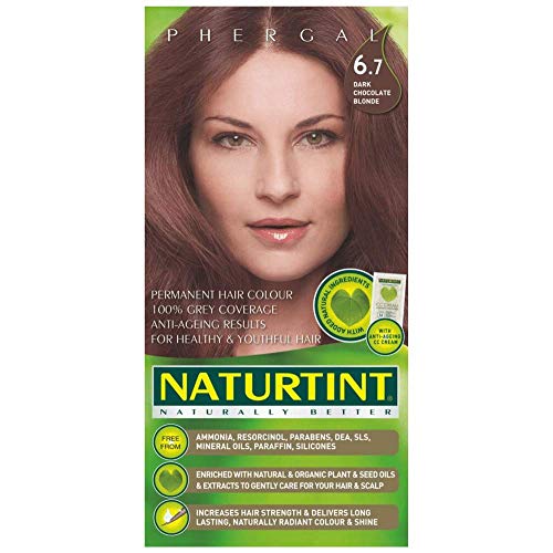 Naturtint Permanent Hair Color 6.7 Dark Chocolate Blonde (Pack of 1), Ammonia Free, Vegan, Cruelty Free, up to 100% Gray Coverage, Long Lasting Results