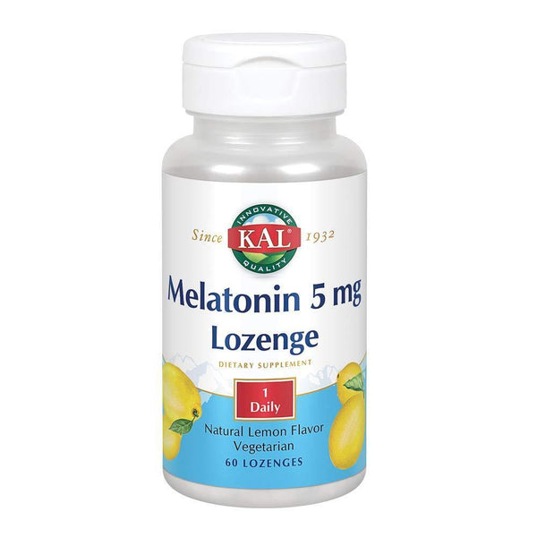 KAL 5 Mg Melatonin, Lemon, 60 Count - Vitamins Emporium