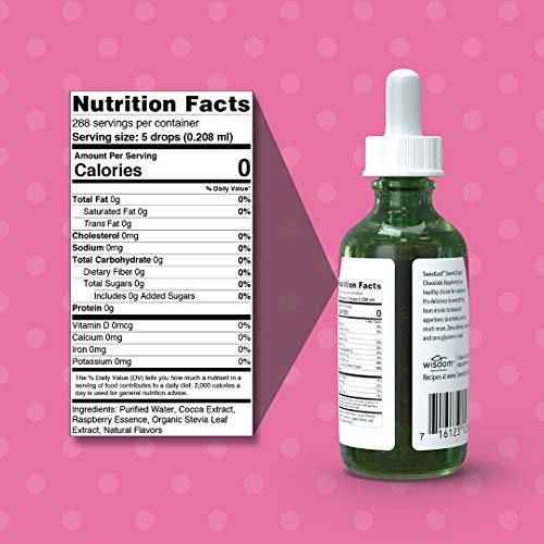 SweetLeaf Sweet Drops Liquid Stevia Sweetener, Chocolate Raspberry, 2 Fl. Oz (Pack of 1)