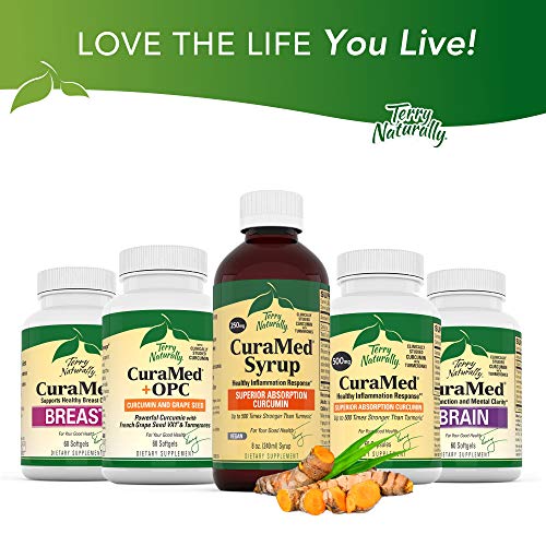 Terry Naturally CuraMed Prostate - BCM-95 Curcumin Complex, 60 Softgels - Healthy Prostate Support Supplement, Supports Healthy PSA Levels & Male Hormone Balance - Non-GMO, Gluten-Free - 30 Servings