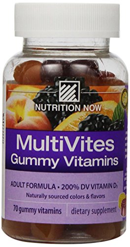 Nutrition Now Multi Vites Gummy Vitamins, 70-Count Bottles (Pack of 2)