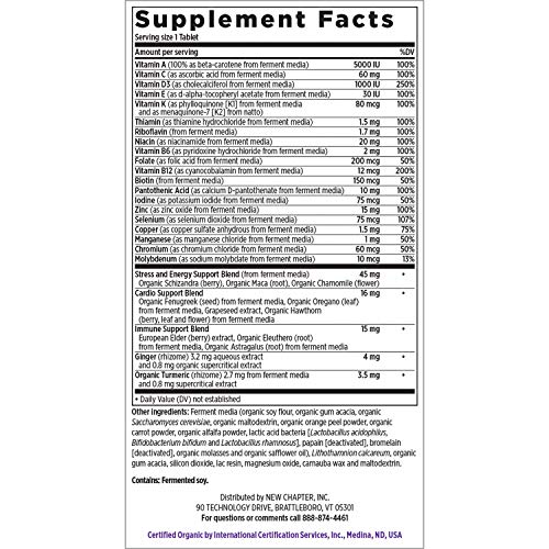 New Chapter Men’s Multivitamin + Immune Support – Every Man’s One Daily with Fermented Nutrients - 96 ct