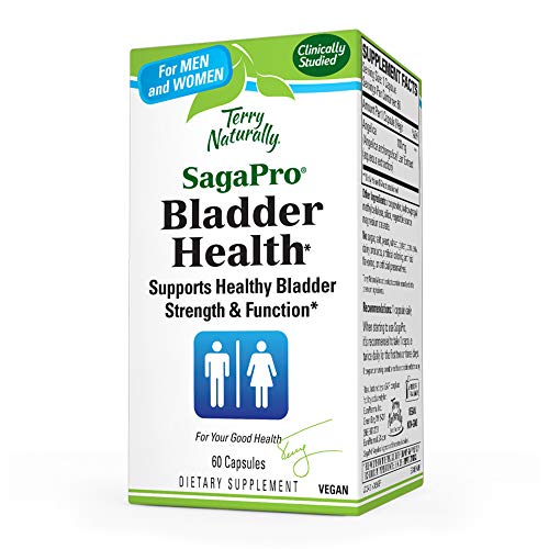 Terry Naturally SagaPro Bladder Health - 100 mg Angelica Archangelica, 60 Vegan Capsules - Bladder Strength & Function Support for Men & Women - Non-GMO, Gluten-Free - 60 Servings