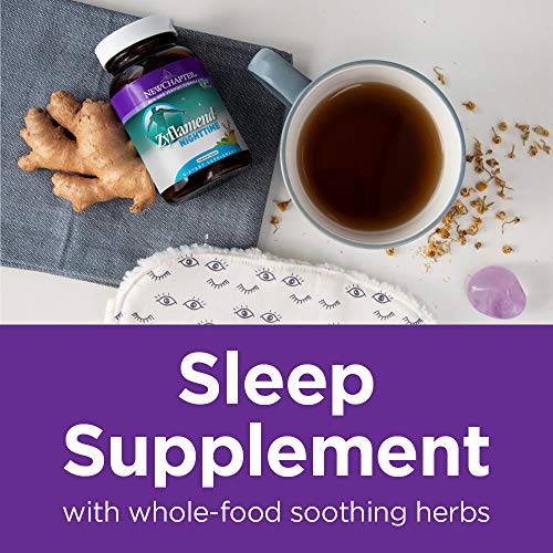 New Chapter Sleep Aid – Zyflamend Nighttime for Sleep Support with Turmeric + Valerian Root + Lemon Balm + Holy Basil , Vegetarian Capsules, 60 Count
