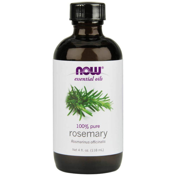Now Essential Oils, Rosemary Oil, Purifying Aromatherapy Scent, Steam Distilled, 100% Pure, Vegan, 4-Ounce - Vitamins Emporium