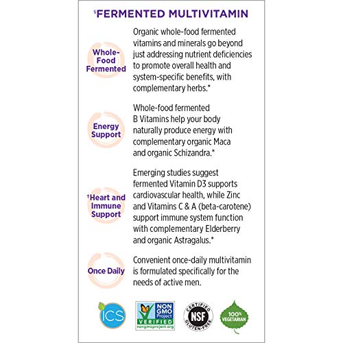 New Chapter Men’s Multivitamin + Immune Support – Every Man’s One Daily with Fermented Nutrients - 96 ct