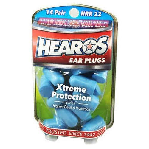 HEAROS Xtreme Protection Noise Cancelling Disposable Foam Earplugs NRR 32 Hearing Protection, 14 Pairs - Vitamins Emporium
