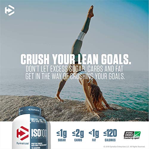 Dymatize ISO100 Hydrolyzed Protein Powder, 100% Whey Isolate Protein, 25g of Protein, 5.5g BCAAs, Gluten Free, Fast Absorbing, Easy Digesting, Fruity Pebbles, 3 Pound