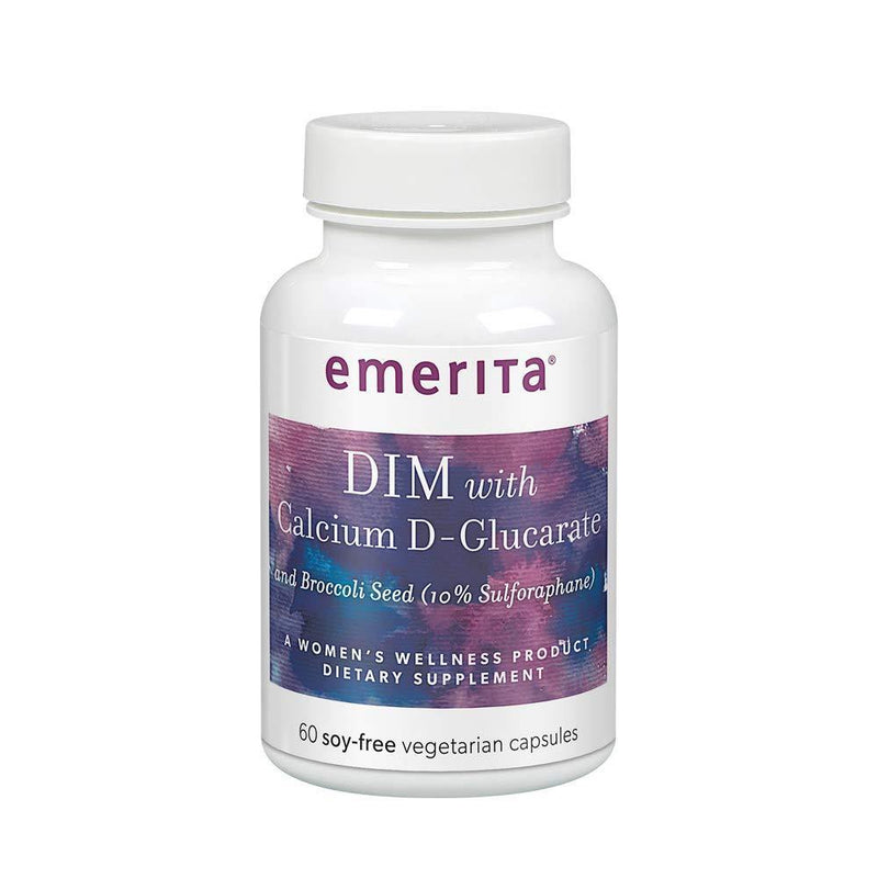 Emerita Dim Formula with Calcium D Glucarate Emerita Veg Capsules, 60 Count - Vitamins Emporium