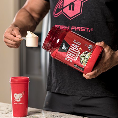 BSN Syntha-6 Whey Protein Powder, Cold Stone Creamery- Berry Berry Berry Good Flavor, Micellar Casein, Milk Protein Isolate Powder, 25 Servings