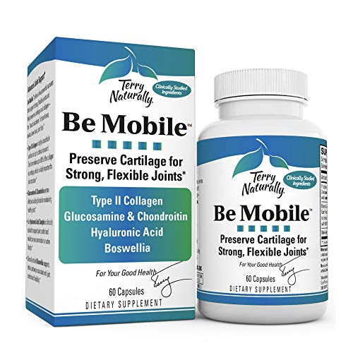Terry Naturally Be Mobile - 60 Capsules –Joint Support Supplement – Type II Collagen, Glucosamine, Chondroitin, Hyaluronic Acid, Boswellia, Non-GMO, Gluten-Free - 20 Servings