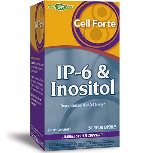 Nature's Way Cell Forte IP6 Inositol Supplement, GlutenFree Vegetarian Capsules, Unflavored, 240 Count