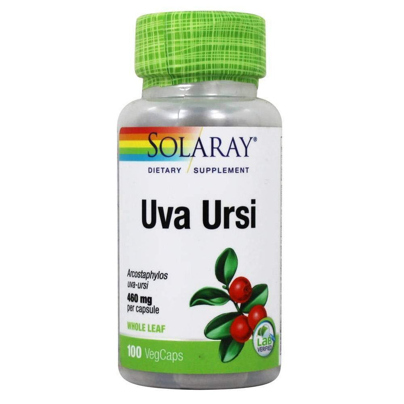 Solaray Uva Ursi Capsules, 460 mg, 100 Count - Vitamins Emporium