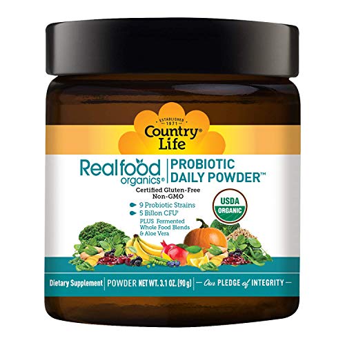 Country Life Real Food Organics Probiotic Daily Powder 3.1oz