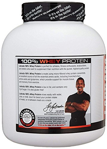 Labrada Nutrition Lean Pro 100% Whey Protein Powder, Strawberry, 4.13 lb