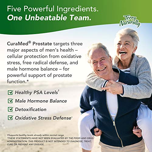 Terry Naturally CuraMed Prostate - BCM-95 Curcumin Complex, 60 Softgels - Healthy Prostate Support Supplement, Supports Healthy PSA Levels & Male Hormone Balance - Non-GMO, Gluten-Free - 30 Servings