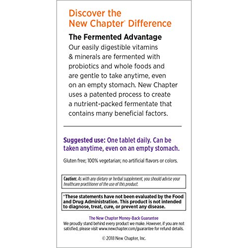 New Chapter Men’s Multivitamin + Immune Support – Every Man’s One Daily with Fermented Nutrients - 96 ct