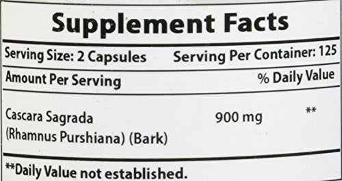 Best Naturals Cascara Sagrada 450 mg 250 Capsules