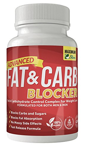 Maximum Slim Fat & Carb Blocker Pure Kidney Bean Extract for Weight Loss and Appetite Suppressant, 1600mg Per Serving. Recently Featured on TV