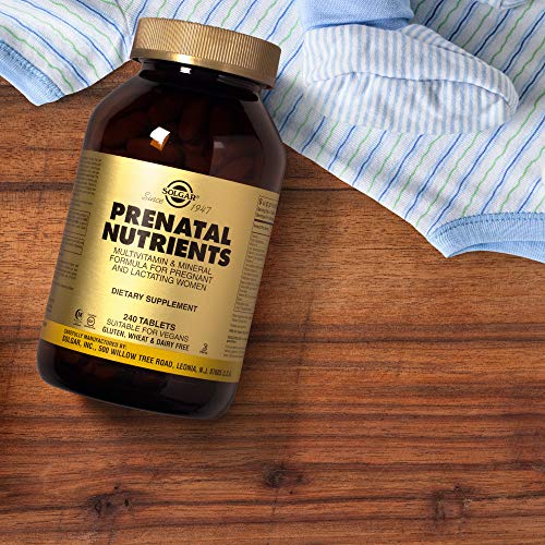 Solgar Prenatal Nutrients, 240 Tablets - Multivitamin & Mineral Formula for Pregnant & Lactating Women